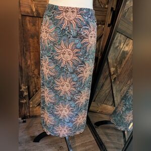 NWT Shein Celestial Mesh Maxi/Midi Skirt. S L